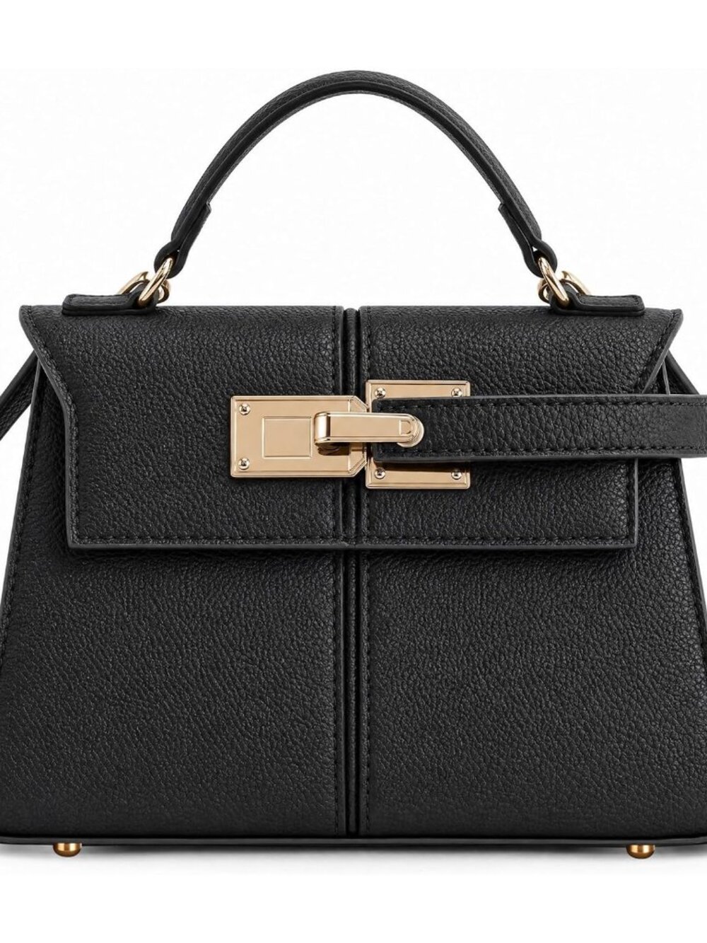 Small Crossbody Handbags for Women Trendy Top Handle Bag Black